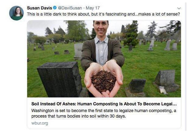 美國遺體堆肥法案公布